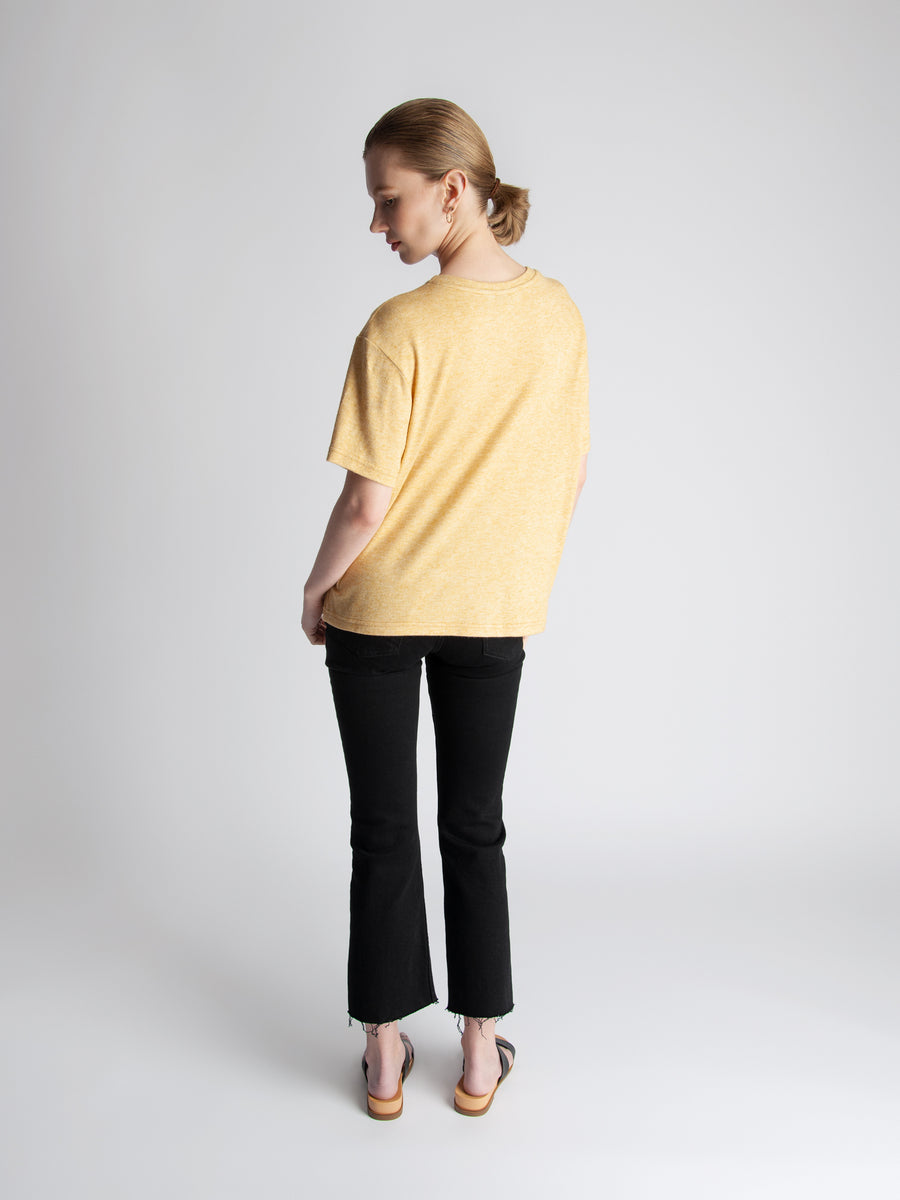 T-shirt Agathe knit camel